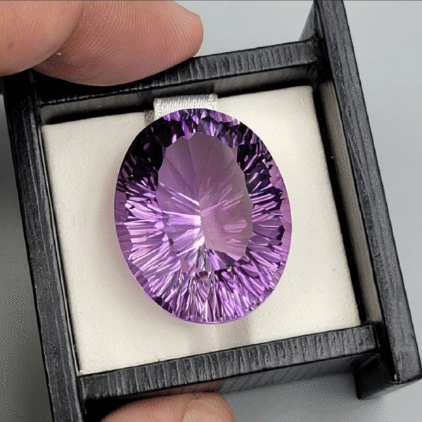 52.59 Carat Flawless Natural Amethyst – Brazilian Royal Purple Masterpiece