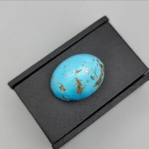 Kerman Turquoise Feroza 52.12 Carat with Pyrite Inclusions | Natural Persian Stone