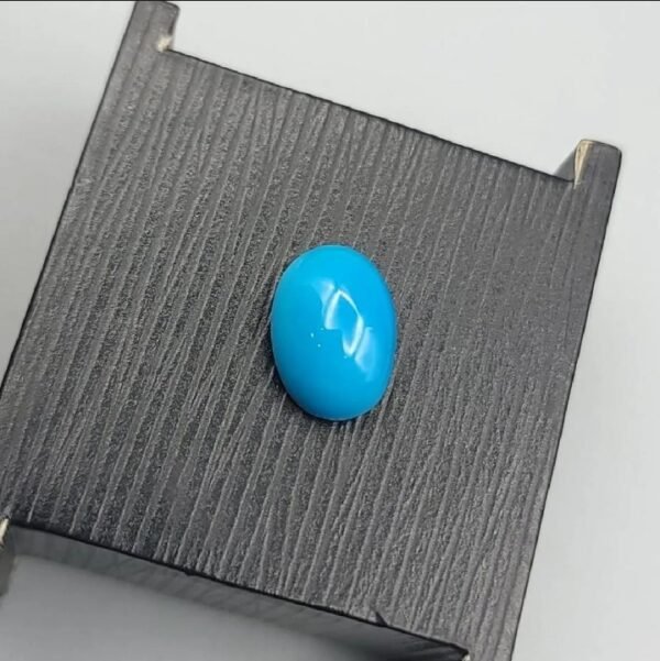 Natural Turquoise (Feroza) Gemstone - 6.48 Carat - Arizona Origin - GGI Certified - Original Healing Stone