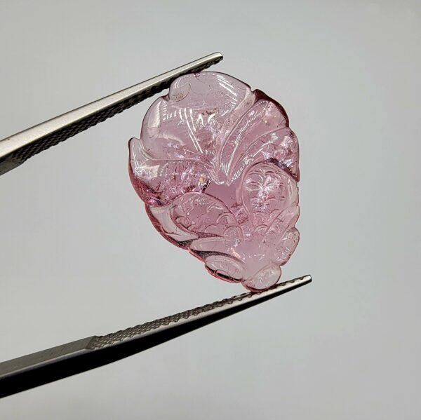 Natural Carving Tourmaline – 10.45 Carats – Pink Gemstone from Africa