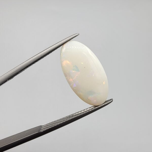 Natural Australian Opal – 4.29 Carats – Oval Cabochon with Play-of-Color