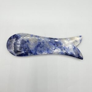 Hand-Carved Natural Sodalite Fish Figurine – 26.81g Blue Crystal Gemstone
