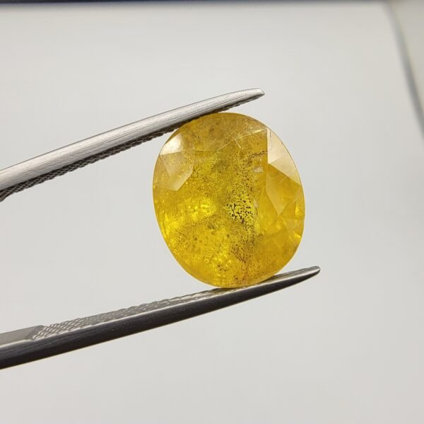 Natural Yellow Sapphire – 7.98 Carat | African Origin Gemstone