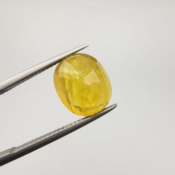 Natural Yellow Sapphire – 8.06 Carat | African Origin Gemstone