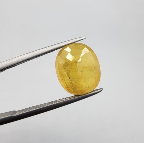 Natural Yellow Sapphire – 6.51 Carat | African Origin Gemstone