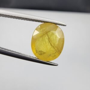 Natural Yellow Sapphire – 5 Carat | African Origin Gemstone