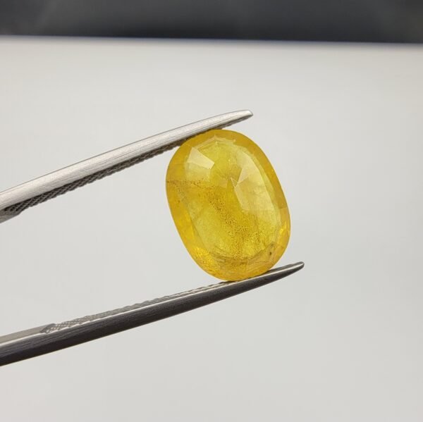 Natural Yellow Sapphire – 5.09 Carat | African Origin Gemstone