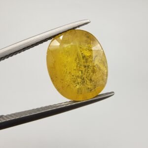 Natural Yellow Sapphire – 5.64 Carat | African Origin Gemstone