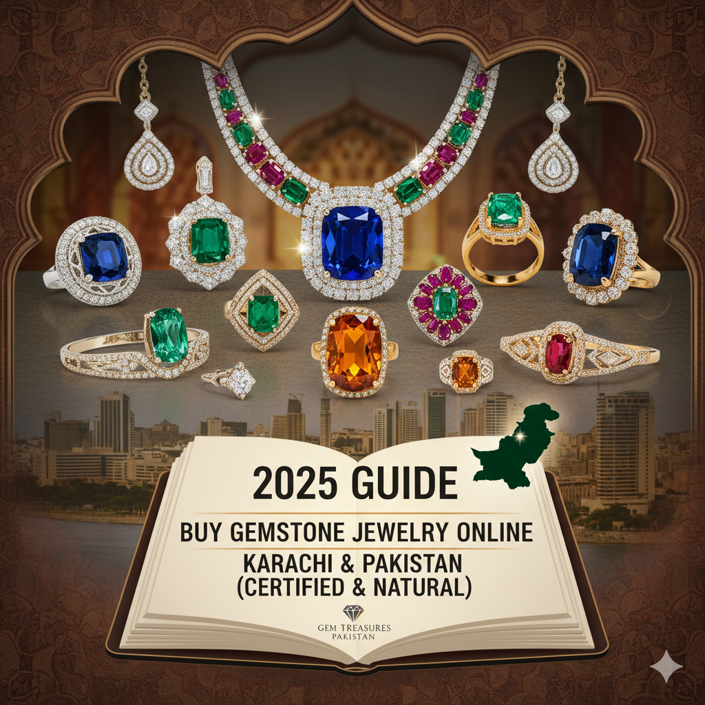 Buy Gemstone Jewelry Online in Karachi & Pakistan (Certified & Natural – 2025 Guide)