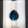 Natural London Blue Topaz – 11.10 Carats – Pear & Modified Brilliant Cut – GGI Laboratory Certified