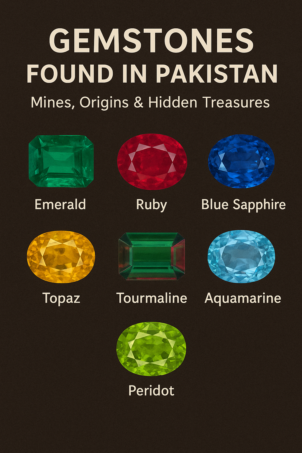 Gemstones Found in Pakistan Mines, Origins & Hidden Treasures (2025)