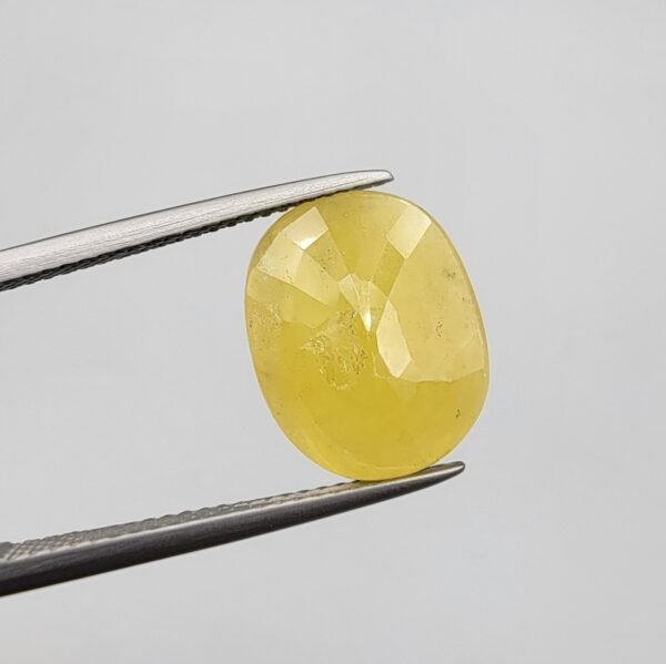 Natural Yellow Sapphire (Pukhraj) – 6.55 Carat | African Origin Gemstone