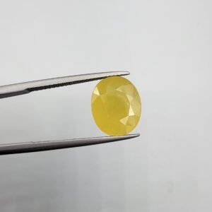 Natural Yellow Sapphire (Pukhraj) – 7.77 Carat | African Origin Gemstone