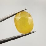 Natural Yellow Sapphire (Pukhraj) – 7.88 Carat | African Origin Gemstone