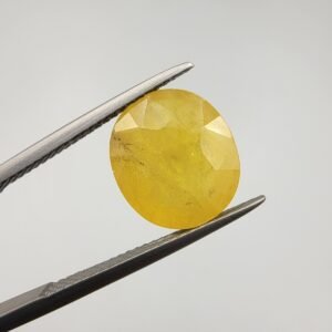 Natural Yellow Sapphire (Pukhraj) – 7.04 Carat | African Origin Gemstone