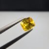 Natural Yellow Sapphire (Pukhraj) – 0.62 Carat – Origin Madagascar – Cushion Cut Gemstone