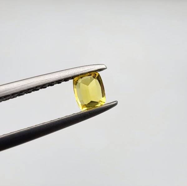 Natural Yellow Sapphire (Pukhraj) – 0.30 Carat – Origin Madagascar – Cushion Cut Gemstone