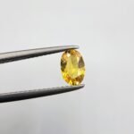 Natural Yellow Sapphire (Pukhraj) – 0.67 Carat – Origin Madagascar – Oval Cut Gemstone