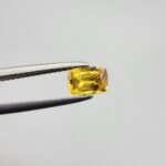 Natural Yellow Sapphire (Pukhraj) – 0.61 Carat – Origin Madagascar – Cushion Cut Gemstone