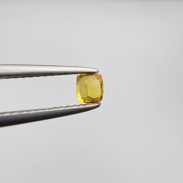Natural Yellow Sapphire (Pukhraj) – 0.31 Carat – Origin Madagascar – Cushion Cut Gemstone