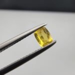 Natural Yellow Sapphire (Pukhraj) – 0.36 Carat – Origin Madagascar – Cushion Cut Gemstone