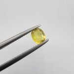 Natural Yellow Sapphire (Pukhraj) – 0.54 Carat – Origin Madagascar – Cushion Cut Gemstone