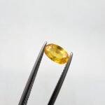 Natural Yellow Sapphire (Pukhraj) – 0.98 Carat – Origin Madagascar – Oval Cut Gemstone