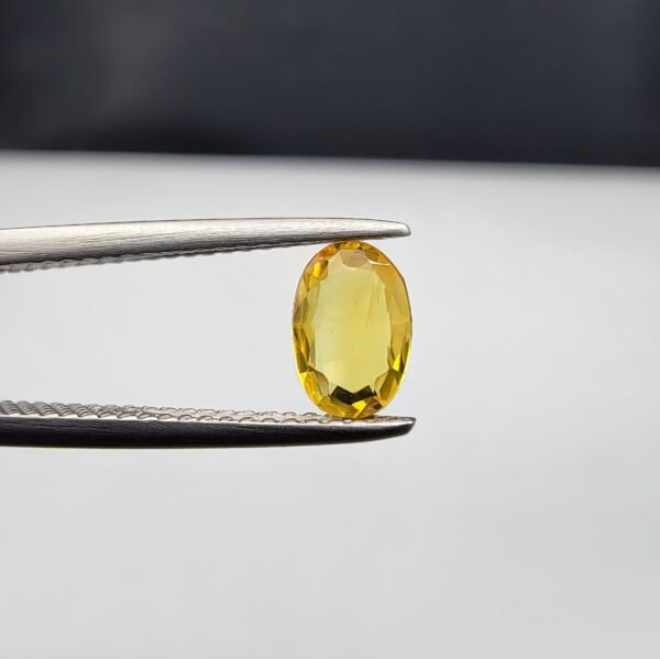 Natural Yellow Sapphire (Pukhraj) – 0.50 Carat – Origin Madagascar – Cushion Cut Gemstone