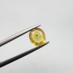 Natural Yellow Sapphire (Pukhraj) – 0.81 Carat – Origin Madagascar – Oval Cut Gemstone