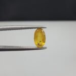 Natural Yellow Sapphire (Pukhraj) – 0.73 Carat – Origin Madagascar – Oval Cut Gemstone