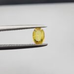 Natural Yellow Sapphire (Pukhraj) – 0.30 Carat – Origin Madagascar – Oval Cut Gemstone