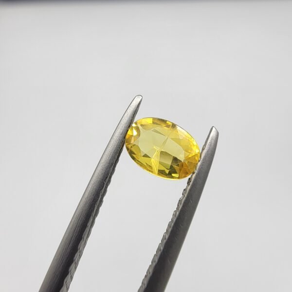 Natural Yellow Sapphire (Pukhraj) – 0.30 Carat – Origin Madagascar – Oval Cut Gemstone