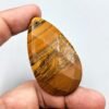 Natural Tiger Eye Gemstone – 35.44 Grams – Pear Shape – Golden Brown with Chatoyancy – Untreated Necklace Piece