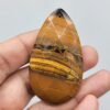 Natural Tiger Eye Gemstone – 35.44 Grams – Pear Shape – Golden Brown with Chatoyancy – Untreated Necklace Piece