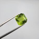 Natural Peridot – 7.29 Carat – Kohistan Valley (Pakistan) – Cushion Cut Gemstone with Beautiful Natural Inclusions