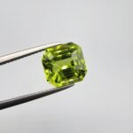 Natural Peridot – 4.33 Carat – Kohistan Valley (Pakistan) – Cushion Cut Gemstone with Beautiful Natural Inclusions