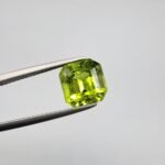 Natural Peridot – 4.19 Carat – Kohistan Valley (Pakistan) – Cushion Cut Gemstone with Beautiful Natural Inclusions