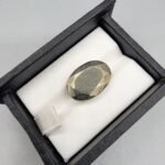 Natural Pyrite – 20.23 Carat – Faceted Oval Shape – Collector’s Metallic Gemstone