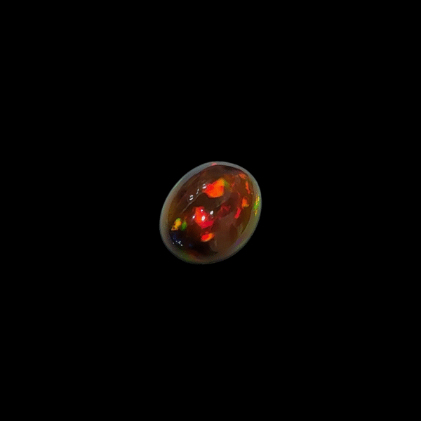 Natural Black Opal – 2.01 Carat – Ethiopia – Intense Red, Yellow & Green Fire – Premium Collector Quality