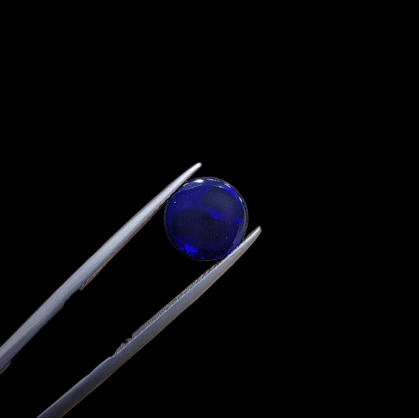 Natural Blue Opal – 1.59 Carat – Ethiopia Origin – Rare Round Cut Gemstone