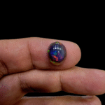 Natural Ethiopian Opal – 2.81 Carat – Oval Shape – Multi-Color Fire (Green, Red, Yellow, Blue)