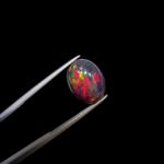 Natural Harlequin Opal – 3.35 Carat – Oval Cut – Ethiopian Multi-Color Fire Gemstone
