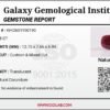 5.98 carat natural red ruby gemstone GGI certified unheated cushion cut