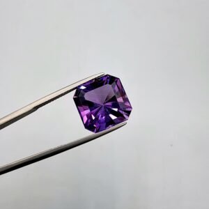 Natural Amethyst – 11.12 Carat – Brazil Origin – Fancy Asscher Cut