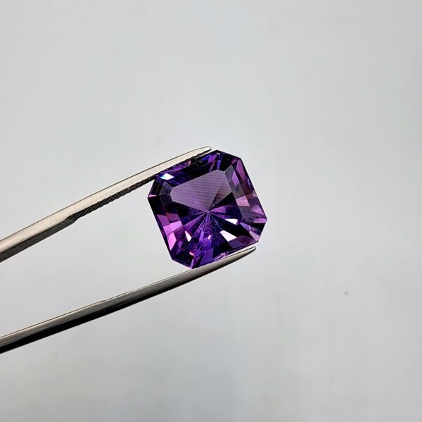 Natural Amethyst – 11.12 Carat – Brazil Origin – Fancy Asscher Cut