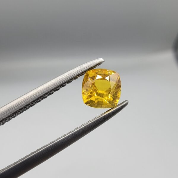 Natural Yellow Sapphire (Pukhraj) – Weight 0.54 Carat – Madagascar Origin Gemstone