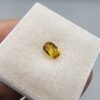 0.46 carat natural yellow sapphire gemstone (Pukhraj), oval shape/cut, sourced from Madagascar. Available for sale in Karachi, Pakistan.