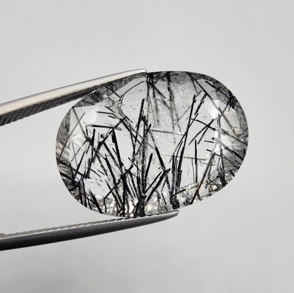 Natural Rutilated Quartz (Moh-e-Najaf) – 19.26 Carat – Iraq (Najaf) Origin – Oval Cut Gemstone