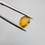 Natural Yellow Sapphire (Pukhraj) – Weight 0.75 Carat – Madagascar Origin Gemstone