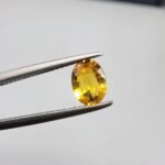 Natural Yellow Sapphire (Pukhraj) – Weight 0.83 Carat – Madagascar Origin Gemstone